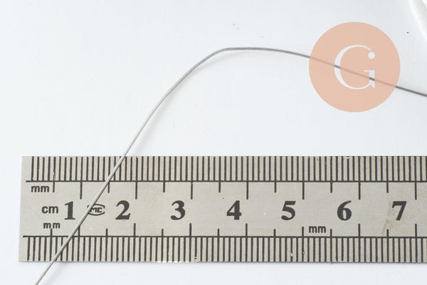 Fil câblé gainé acier inoxydable 0.6mm, x1 bobine de 22 mètres (G9771)