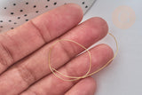 Fil d'acier inoxydable doré IP 0.4mm, x1 Mètre (G7699)