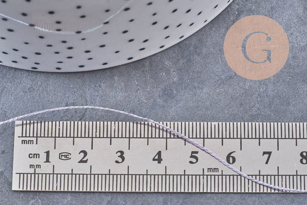 Fil de couture bleu irisé métallisé 0.6mm, x 10m (G0974)