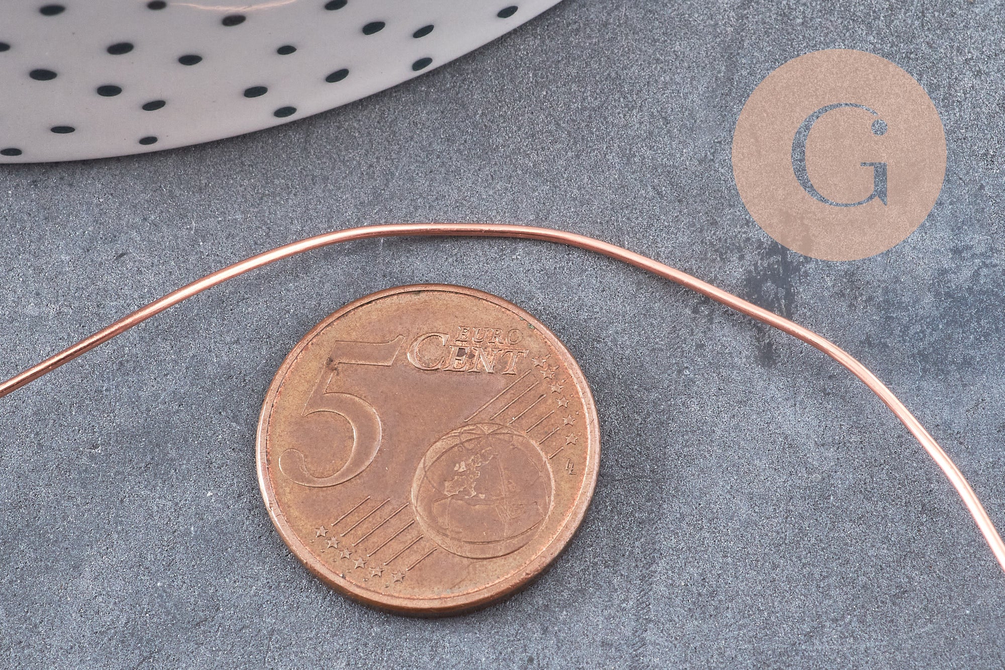 Fil de cuivre brut 0.8mm, x1 mètre (G10880)