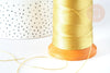 Fil doré polyester nylon à broder-couture-bijoux 0.5mm, x5 mètres (G8137)