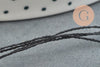 Fil noir métallisé 0.6mm, x5 Mètres (G1046)