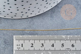 Fil nylon métallisé doré 0.3mm, x5 mètres (G8491)