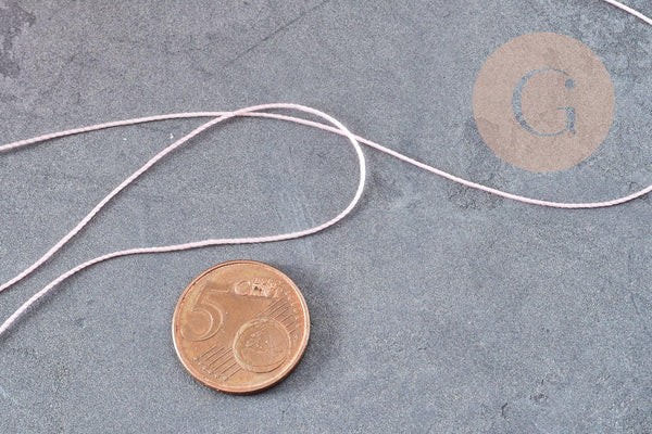 Fil rose clair nylon à broder-couture-bijoux 0.6mm, x10 mètres (G9303)
