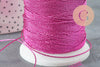Fil rose fuchsia métallisé 0.8mm, x 1 mètre (G2315)