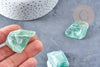 Fluorite verte naturelle brute 30-42mm ,fluorite naturelle pour création bijoux lithothérapie, x1 (G8628)