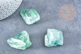 Fluorite verte naturelle brute 30-42mm ,fluorite naturelle pour création bijoux lithothérapie, x1 (G8628)