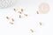 Gouttes finition laiton brut 6mm, x50 (G1874)