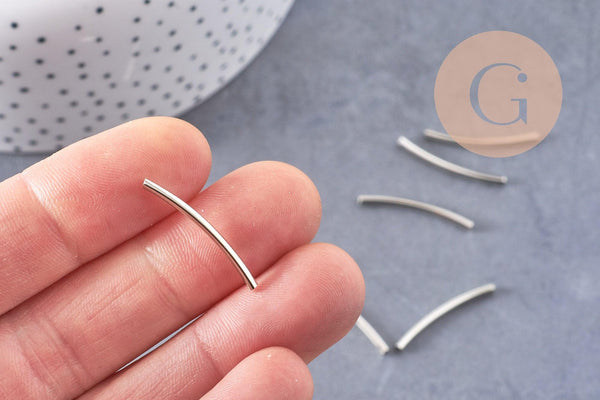 Grand tubes platine 35mm, x50 (7.10gr) (G2800)