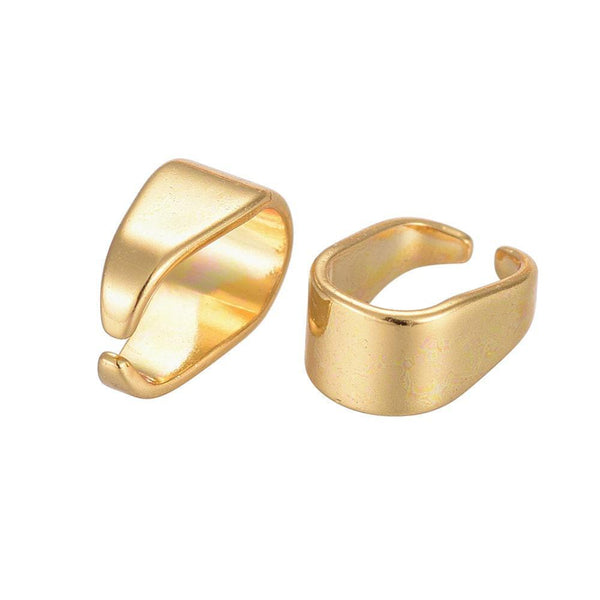 Grande bélière acier doré 7.5mm,x5 (G4058)