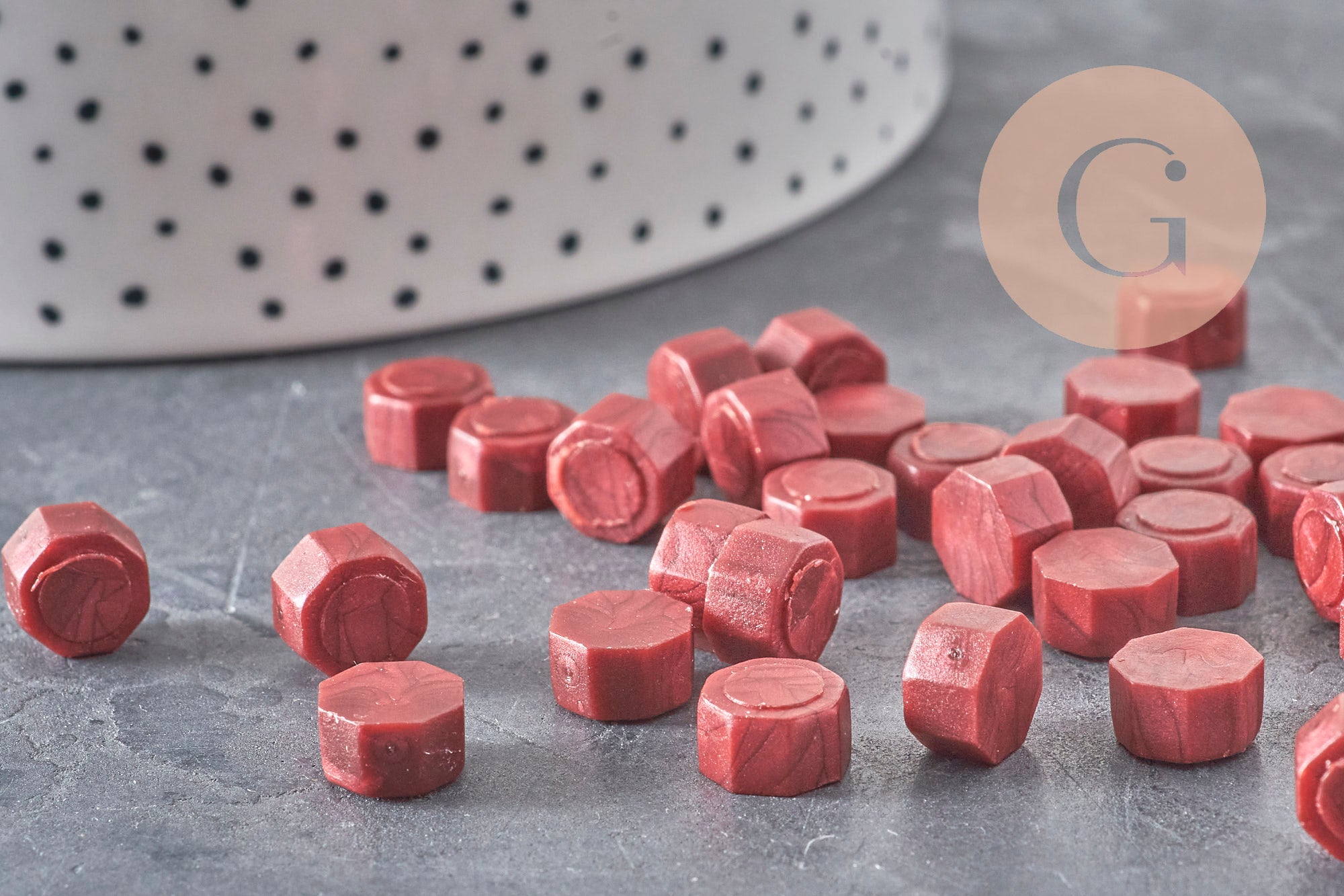 Bordeaux Sealing Wax Pellets, Custom Seal Making Supplies for DIY Wedding Seals and Invitations, x100 (G3281)