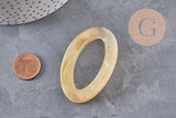 Grosse perle ovale acrylique,perle acétate, grandes perles connecteur plastique,62mm, x 8 (G0725)