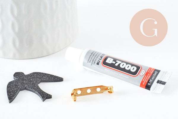 Kit Ma broche Hirondelle en acrylique, x1 (G9398)