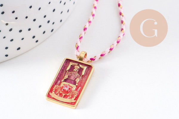 Kit création Collier Médaille Tarot coloré x1 (G10108)