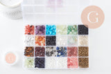 Kit mix de perles 18 couleurs pierre Lithothérapie x1 (G10956)