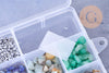 Kit mix de perles 8 couleurs pierre naturelles Lithothérapie avec apprêts, x1 (G10172)