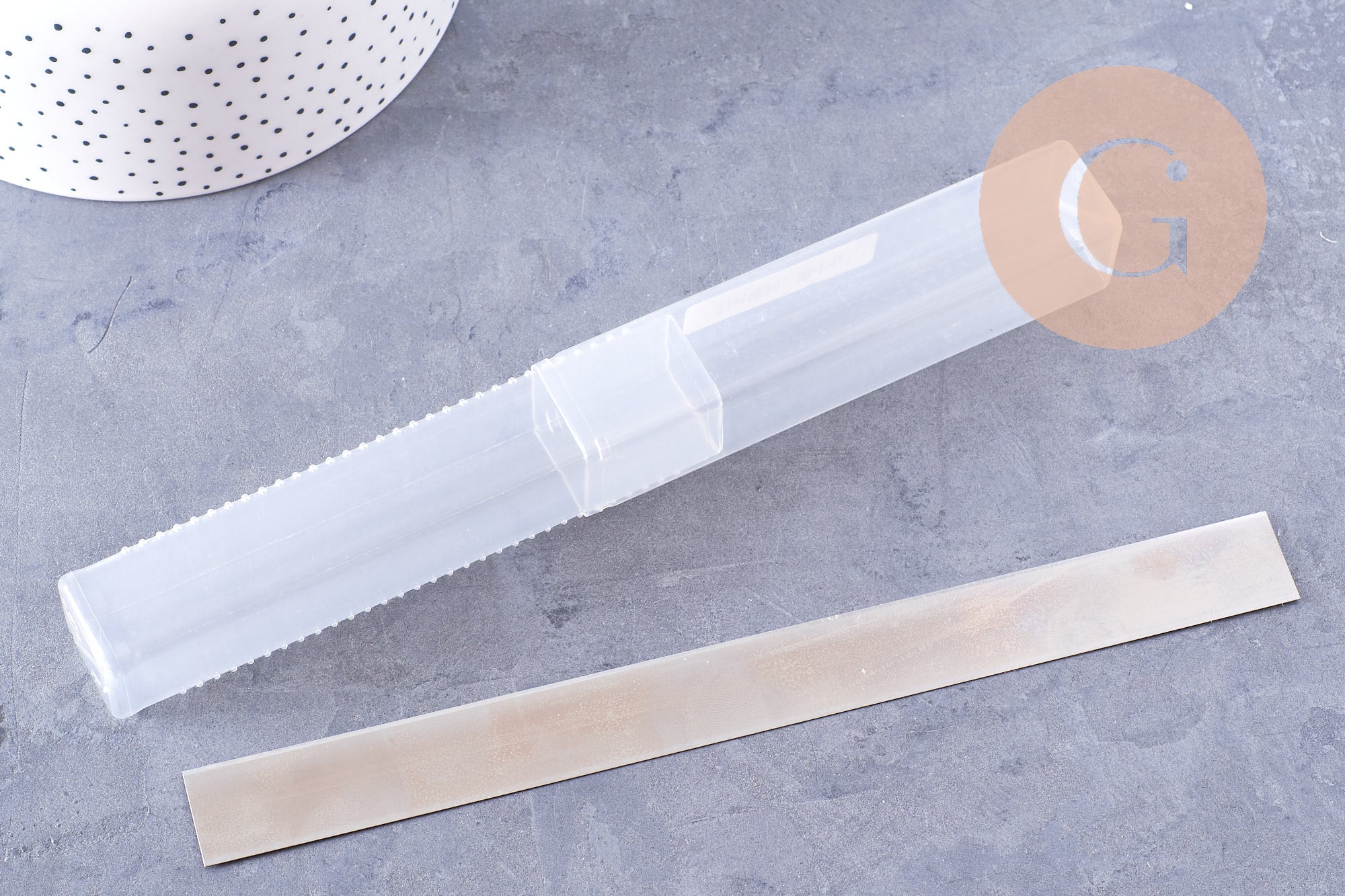 Lames de coupe pour pâte polymère Acier inoxydable 20cm, x1 (G10680)