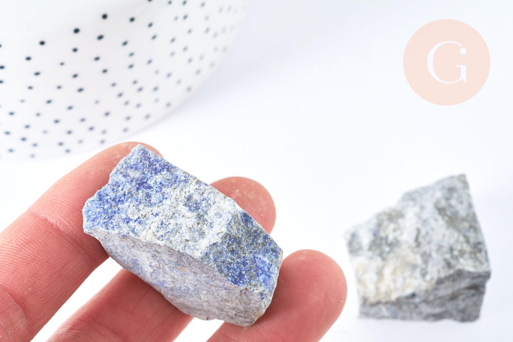 Lapis Lazuli naturelle brute 30-50mm, création bijoux, lithothérapie, x1 G6845