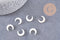 Lune nacre blanche naturelle 10x12mm, x1 (G10225)