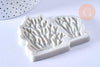 Moule corail fabrication bijoux résine patisserie 77x86mm, x1 (G6291)