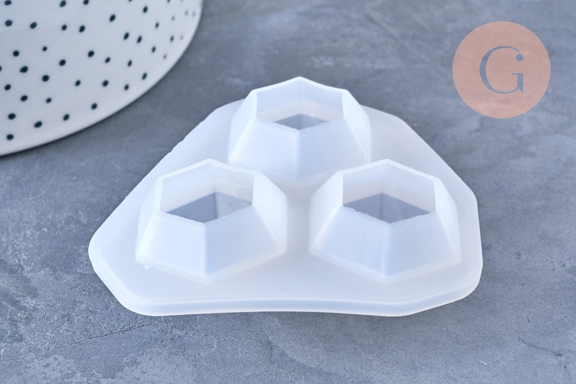 Moule pour fabrication diamant, un moule en silicone pour réaliser des bijoux avec inclusion en résine,74mm, x1 G5468