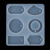 Moule pour fabrication grande boucles créoles résine, moule en silicone pour réaliser des bijoux avec inclusion en résine, x1 G4576