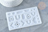 Moule pour fabrication pendentif résine 90x150mm, x1 (G7754)
