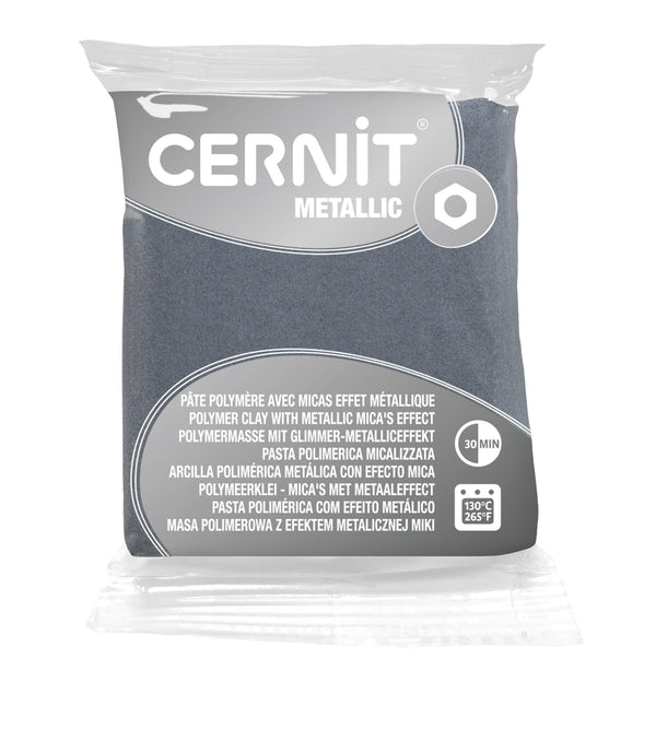 Pâte polymère Cernit METALLIC - Argent x56g (G10472)