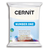 Pâte polymère Cernit Number one opaque - Blanc opaque x56g /250g/500g (G10442)