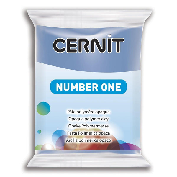 Pâte polymère Cernit Number one opaque - Bleu Pervenche x56g (G10438)