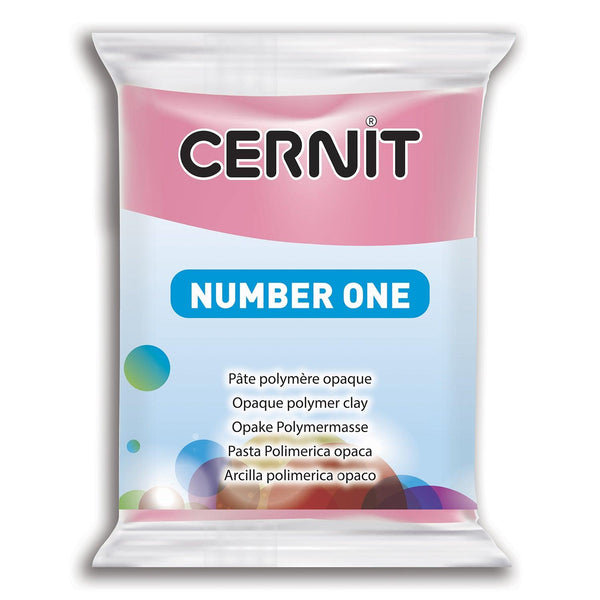Pâte polymère Cernit Number one opaque - Rose Fuchsia x56g (G10423)