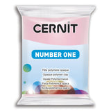 Pâte polymère Cernit Number one opaque - Rose x56g (G10434)