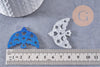 Pendentif Colombe acrylique 40mm, x2 (G10275)