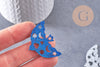 Pendentif Colombe acrylique 40mm, x2 (G10275)