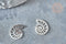 Pendentif Coquillage acier 201 inoxydable argenté 11,4mm, x1 (G7861)
