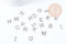 Pendentif Lettre initiale acier 201 inoxydable platine 11mm, x1 G8970