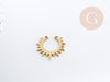 Pendentif acier 201 inoxydable doré soleil 19.5mm, x1 (G6149)