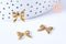 Pendentif connecteur noeud papillon laiton brut 15mm, x2 (G6504)