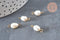 Pendentif connecteur perle naturelle laiton doré 18K 14.5-15mm, x1 (G6964)