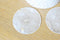 Pendentif connecteur rond nacre blanche 2 trous, pendentif coquillage blanc naturel,création bijoux, 65mm,x 5 G3770