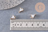 Pendentif connecteur triangle en cristal doré 11x8mm, pendentif en cristal, pendentif en or, cristal coloré, création de bijoux, x1 G5890