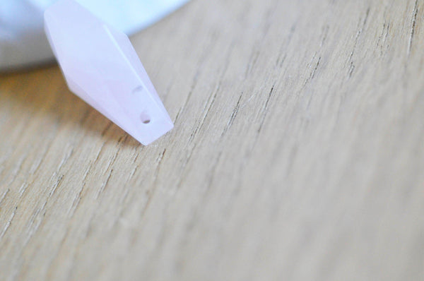 Pendentif diamant quartz rose,Pendentif pour bijoux, pendentif rose,quartz rose naturel,21mm, x1 (G6277)