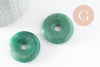 Pendentif donut aventurine verte,pendentif aventurine, aventurine verte naturelle, pendentif pierre cercle,28-30mm, x1 (G2191)