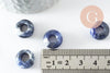 Pendentif donut sodalite,pendentif sodalite naturelle, pendentif pierre cercle,14mm, x2 (G3412)