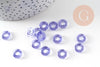 Pendentif donut verre violet 10mm, x10 (3.3g) (G3507)