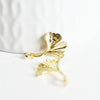 Pendentif feuille gingko laiton doré 18K 20mm,breloque laiton feuille Gingko, x1 G3811