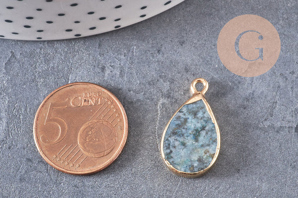 Pendentif goutte Lapis Lazulis 22mm, x1 (G5207)