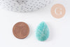 Pendentif goutte amazonite naturelle 25.5mm, x1 (G10077)
