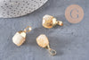 Pendentif goutte citrine facetté laiton doré 19-21mm,pendentif citrine, pendentif pierre naturelle, bijoux pierre x1 G3939