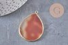 Pendentif goutte cornaline,Pendentif bijoux,pendentif pierre, pierre naturelle,41mm, x1 G1829